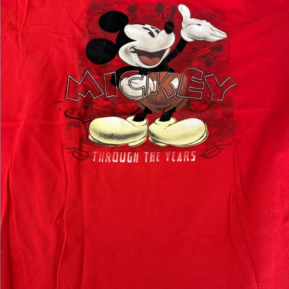 Set of 3 Disney Red Mickey Mouse tee.